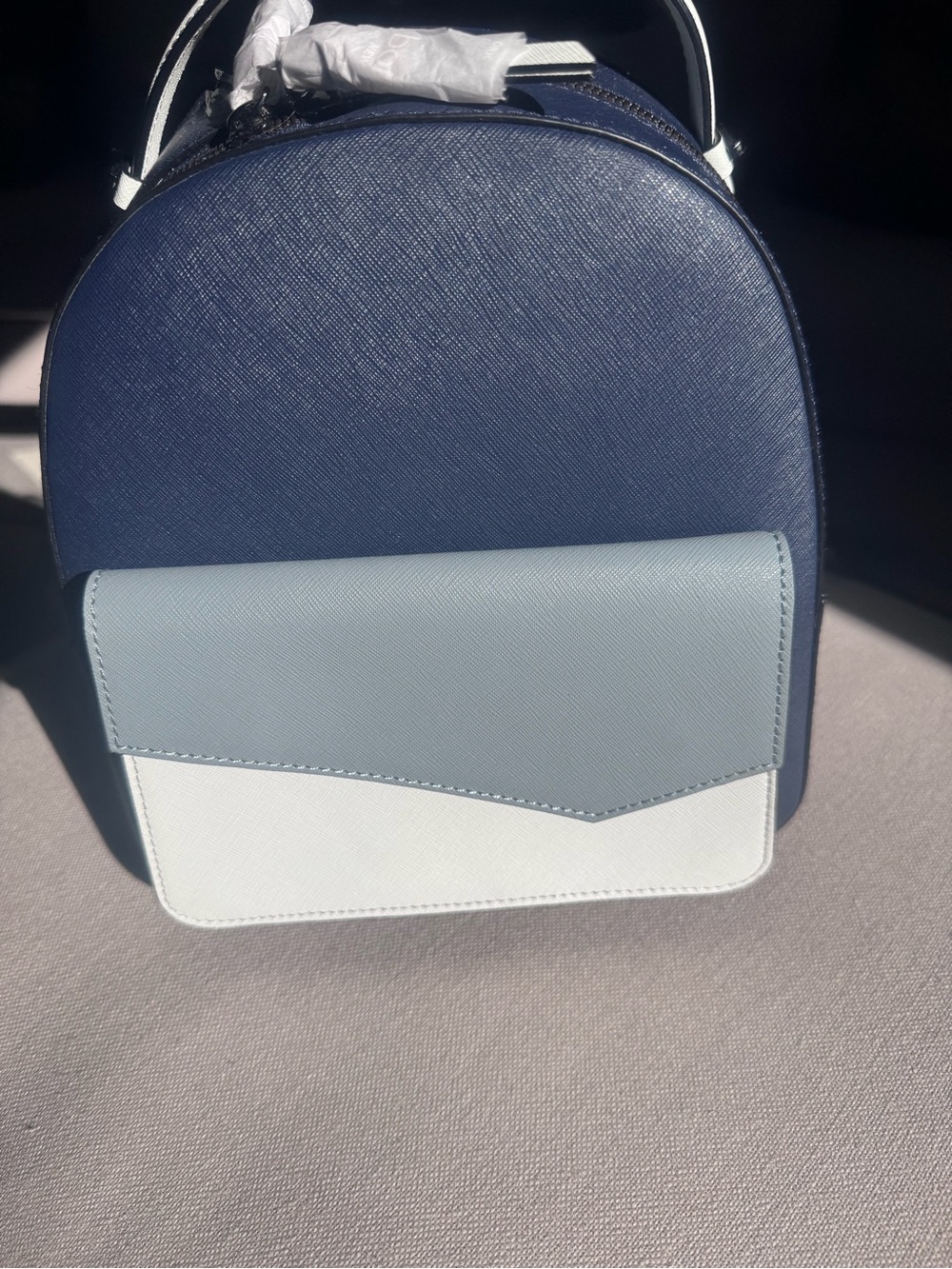 Navy & Light Blue Colorblock Women's Crossbody Bag